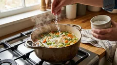 Wie kann man versalzene Suppe retten? Fügen Sie eine Scheibe dieser Frucht hinzu und lassen Sie sie 10 Minuten lang kochen.